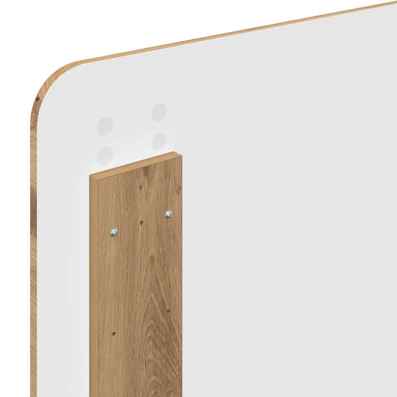 vidaXL Fejtámla fejtámlával Artisan tölgy 90 cm Faanyag