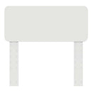 vidaXL Fejtámla fejtámlával Fehér 80 cm Faanyag