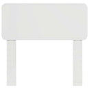 vidaXL Fejtámla fejtámlával Fényes Fehér 80 cm Faanyag