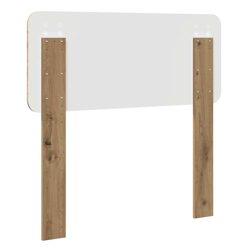 vidaXL Fejtámla fejtámlával Artisan tölgy 80 cm Faanyag