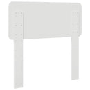 vidaXL Fejtámla fejtámlával Fényes Fehér 75 cm Faanyag