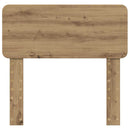 vidaXL Fejtámla fejtámlával Artisan tölgy 75 cm Faanyag