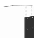 vidaXL Fejtámla fejtámlával Fekete tölgy 200 cm Faanyag