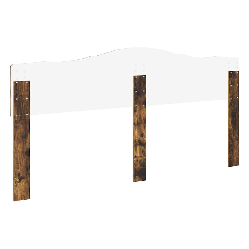 vidaXL Fejtámla fejtámlával Füstölt tölgy 200 cm Faanyag