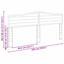 vidaXL Fejtámla fejtámlával Füstölt tölgy 200 cm Faanyag