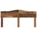 vidaXL Fejtámla fejtámlával Öreg fa 200 cm Faanyag