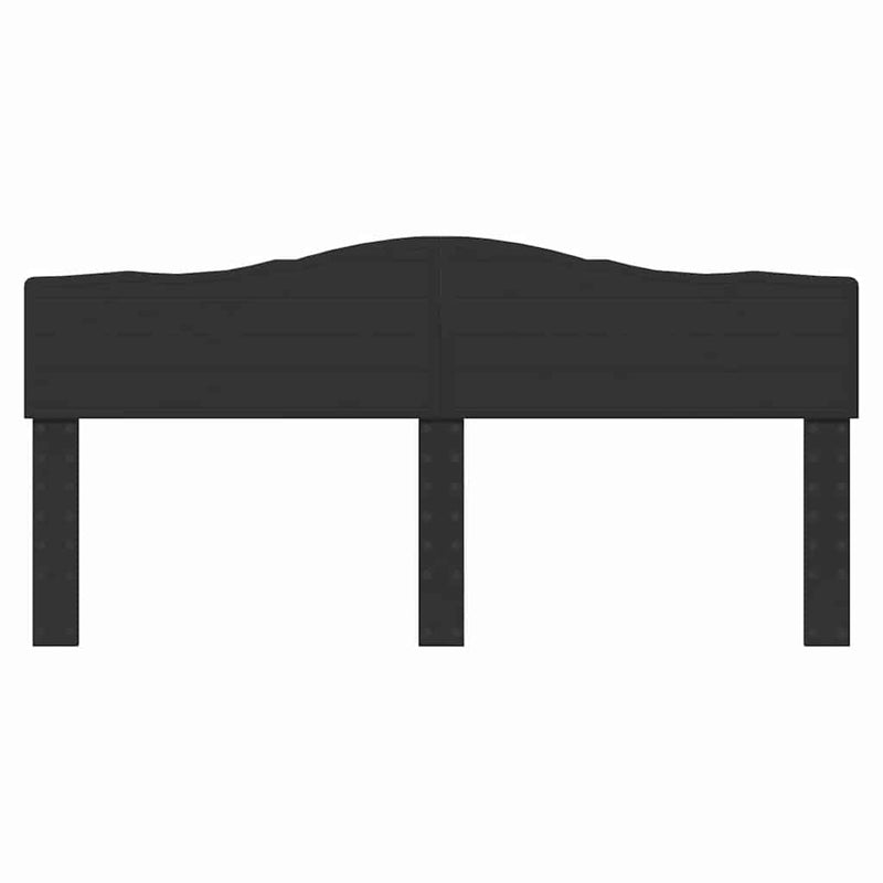 vidaXL Fejtámla fejtámlával Fekete tölgy 180 cm Faanyag