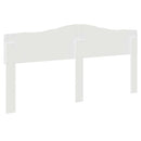 vidaXL Fejtámla fejtámlával Fényes Fehér 180 cm Faanyag