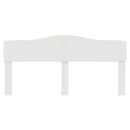 vidaXL Fejtámla fejtámlával Fényes Fehér 180 cm Faanyag