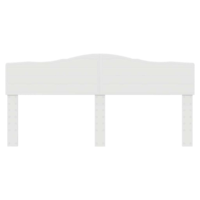 vidaXL Fejtámla fejtámlával Fényes Fehér 180 cm Faanyag