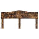 vidaXL Fejtámla fejtámlával Füstölt tölgy 180 cm Faanyag