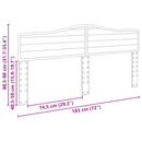 vidaXL Fejtámla fejtámlával Öreg fa 180 cm Faanyag