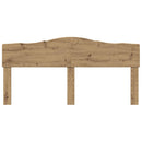 vidaXL Fejtámla fejtámlával Artisan tölgy 180 cm Faanyag