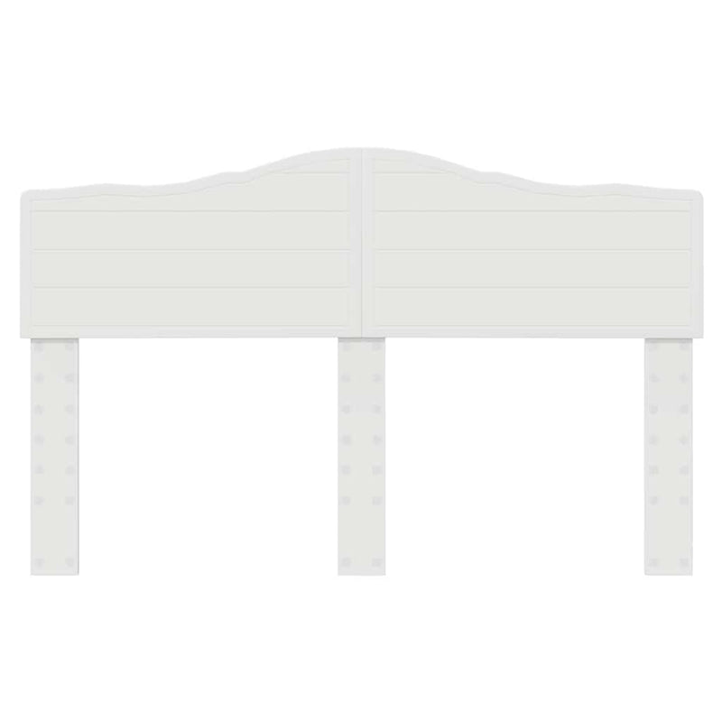 vidaXL Fejtámla fejtámlával Fényes Fehér 160 cm Faanyag