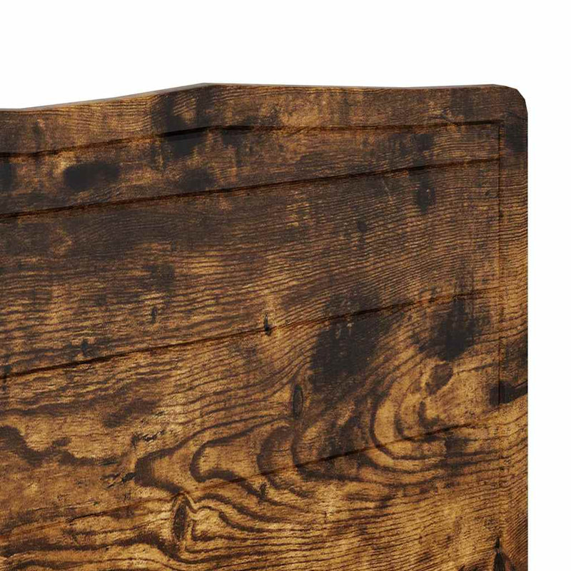 vidaXL Fejtámla fejtámlával Füstölt tölgy 160 cm Faanyag