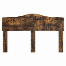 vidaXL Fejtámla fejtámlával Füstölt tölgy 160 cm Faanyag