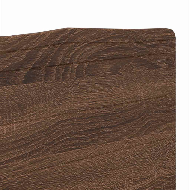 vidaXL Fejtámla fejtámlával Barna Tölgy 160 cm Faanyag