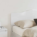 vidaXL Fejtámla fejtámlával Fényes Fehér 150 cm Faanyag