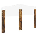 vidaXL Fejtámla fejtámlával Füstölt tölgy 150 cm Faanyag