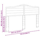 vidaXL Fejtámla fejtámlával Szürke Sonoma 150 cm Faanyag