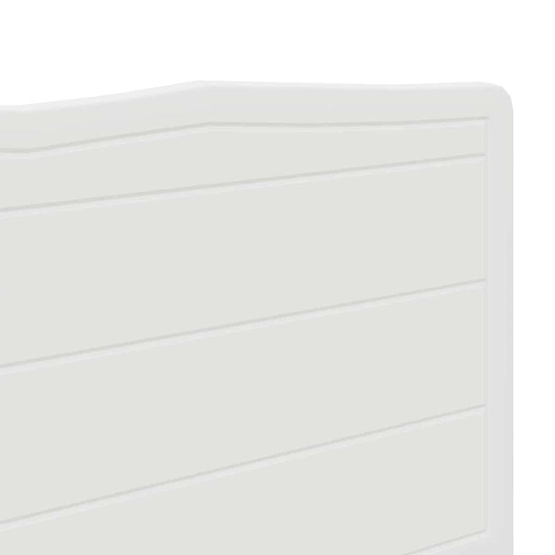 vidaXL Fejtámla fejtámlával Fényes Fehér 140 cm Faanyag