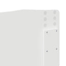 vidaXL Fejtámla fejtámlával Fényes Fehér 140 cm Faanyag