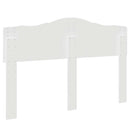 vidaXL Fejtámla fejtámlával Fényes Fehér 140 cm Faanyag