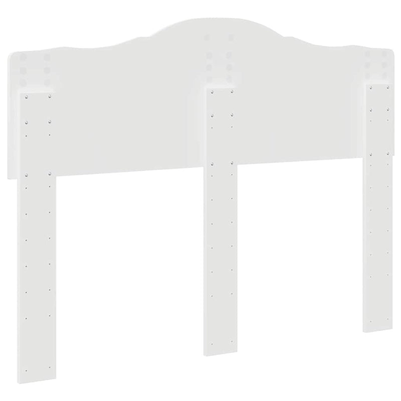 vidaXL Fejtámla fejtámlával Fehér 135 cm Faanyag