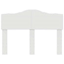 vidaXL Fejtámla fejtámlával Fehér 135 cm Faanyag