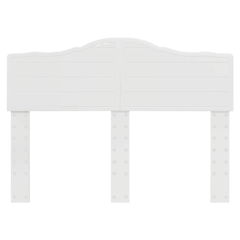 vidaXL Fejtámla fejtámlával Fényes Fehér 135 cm Faanyag