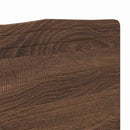 vidaXL Fejtámla fejtámlával Barna Tölgy 135 cm Faanyag