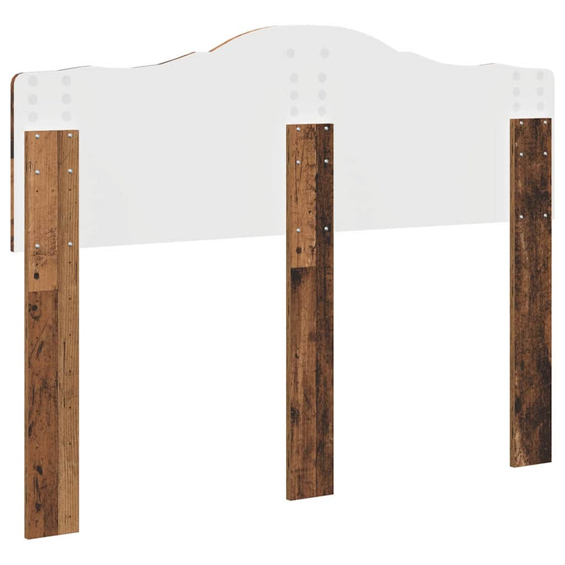 vidaXL Fejtámla fejtámlával Öreg fa 135 cm Faanyag