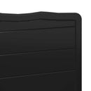 vidaXL Fejtámla Fekete tölgy Szerelt fa