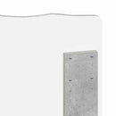 vidaXL Fejtámla Beton Szürke Szerelt fa