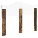 vidaXL Fejtámla fejtámlával Füstölt tölgy 120 cm Faanyag