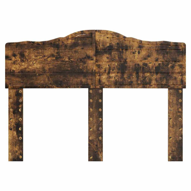 vidaXL Fejtámla fejtámlával Füstölt tölgy 120 cm Faanyag