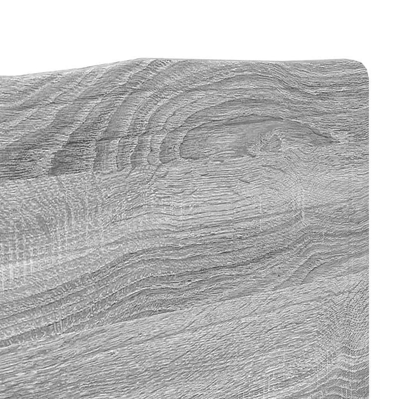 vidaXL Fejtámla fejtámlával Szürke Sonoma 120 cm Faanyag