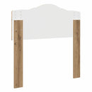 vidaXL Fejtámla fejtámlával Artisan tölgy 100 cm Faanyag