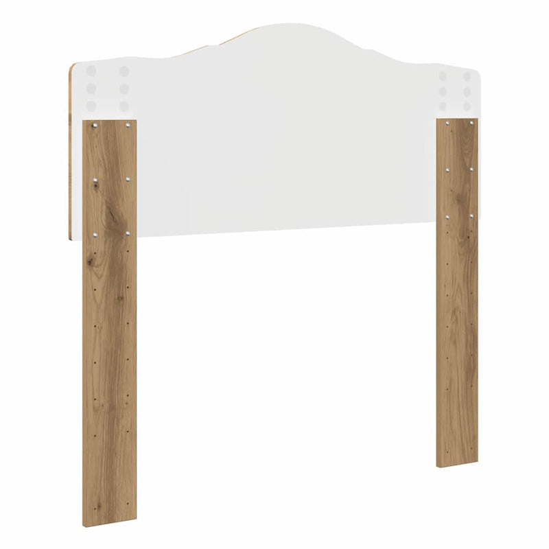 vidaXL Fejtámla fejtámlával Artisan tölgy 100 cm Faanyag