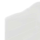 vidaXL Fejtámla fejtámlával Fényes Fehér 90 cm Faanyag