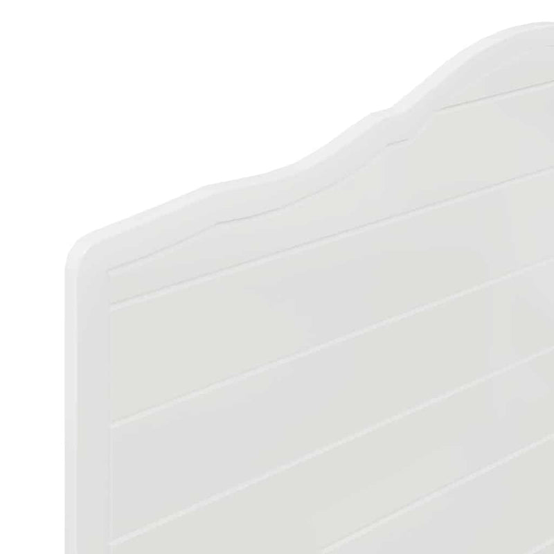 vidaXL Fejtámla fejtámlával Fényes Fehér 90 cm Faanyag