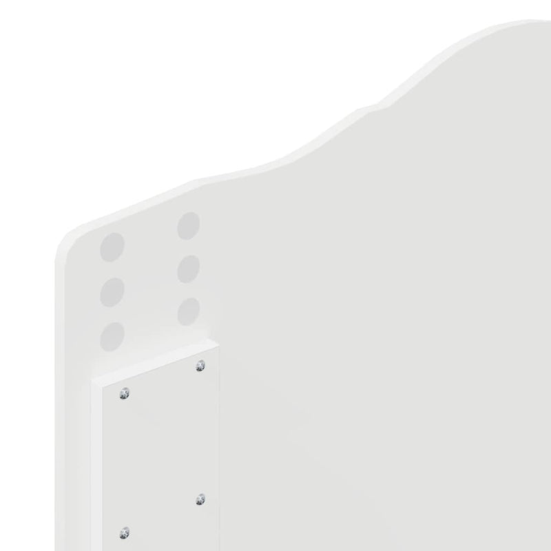 vidaXL Fejtámla fejtámlával Fényes Fehér 90 cm Faanyag