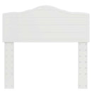 vidaXL Fejtámla fejtámlával Fényes Fehér 90 cm Faanyag