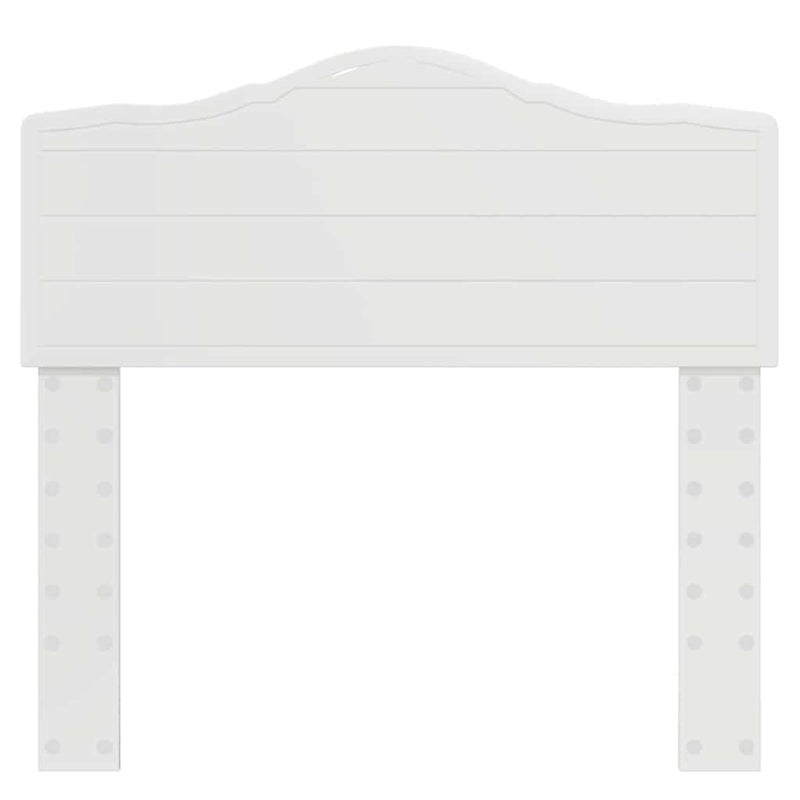 vidaXL Fejtámla fejtámlával Fényes Fehér 90 cm Faanyag