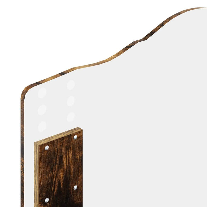 vidaXL Fejtámla fejtámlával Füstölt tölgy 90 cm Faanyag