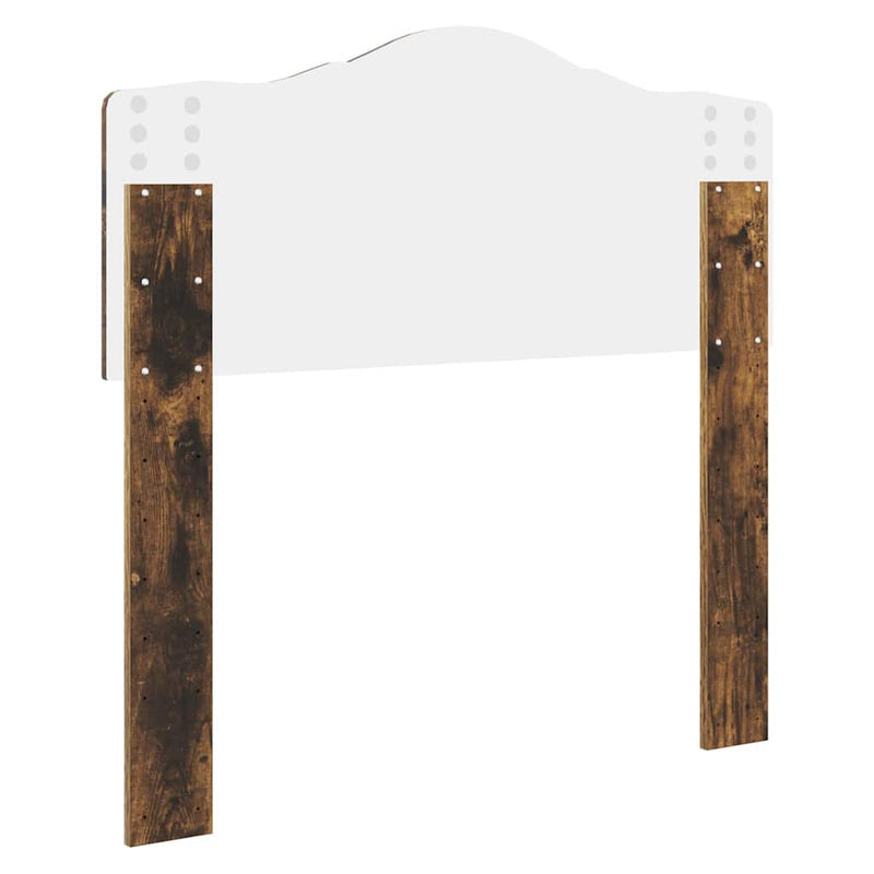 vidaXL Fejtámla fejtámlával Füstölt tölgy 90 cm Faanyag