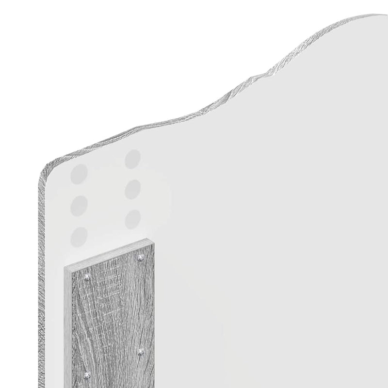 vidaXL Fejtámla fejtámlával Szürke Sonoma 90 cm Faanyag