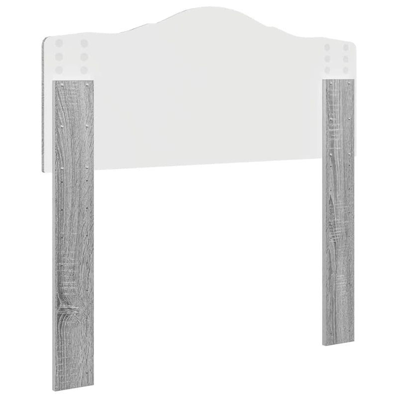 vidaXL Fejtámla fejtámlával Szürke Sonoma 90 cm Faanyag