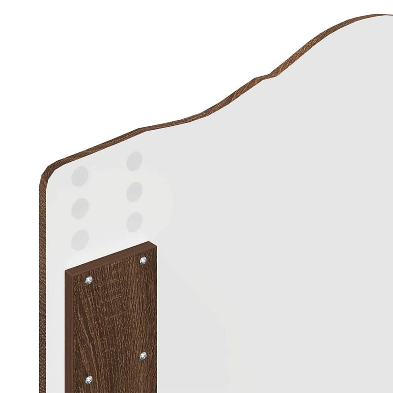 vidaXL Fejtámla fejtámlával Barna Tölgy 90 cm Faanyag