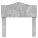 vidaXL Fejtámla fejtámlával Beton Szürke 80 cm Faanyag